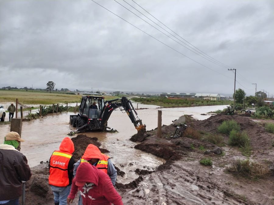 Atiende La Caamt Problemas Hidráulicos, Generados Por Chris