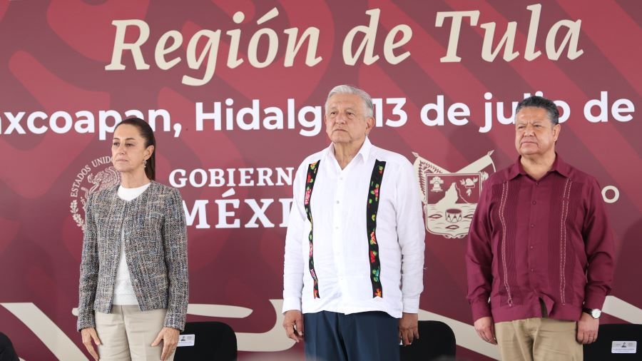López Obrador Realizo una Evaluación de Obras en Tula. Claudia Sheinbaum Anunció Un Gran Plan Hídrico en la Zona Centro Del País