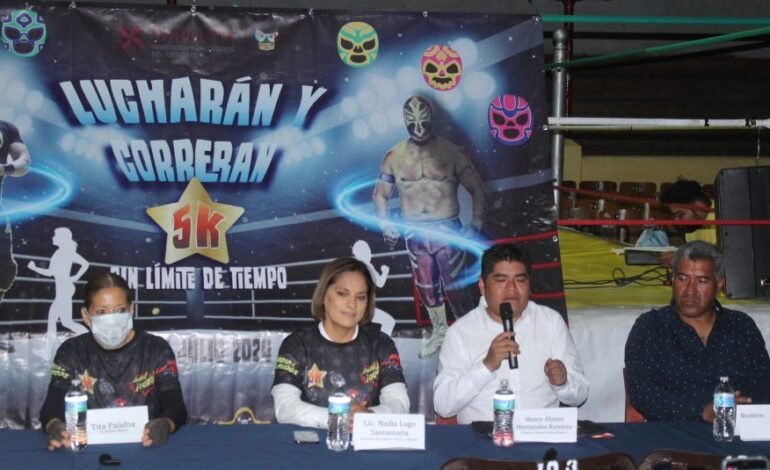 Presentan la Carrera Atlética “Lucharán y Correrán Sin Límite de Tiempo 5k”