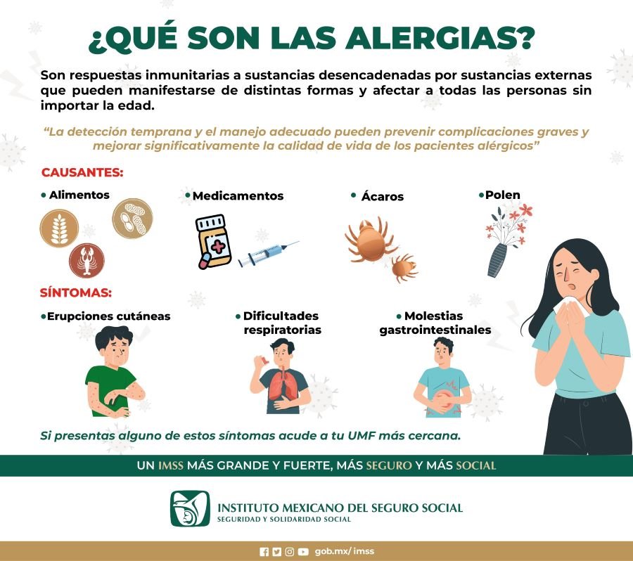 Previene IMSS Hidalgo Acerca de Las Alergias y Sus Síntomas