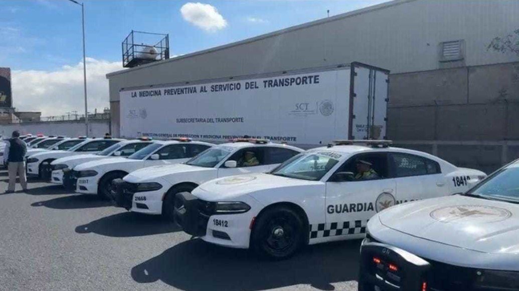 Guardia Nacional y la Policía Estatal Montaron Un Operativo en la Autopista México-Pachuca Para Inhibir Los Asaltos