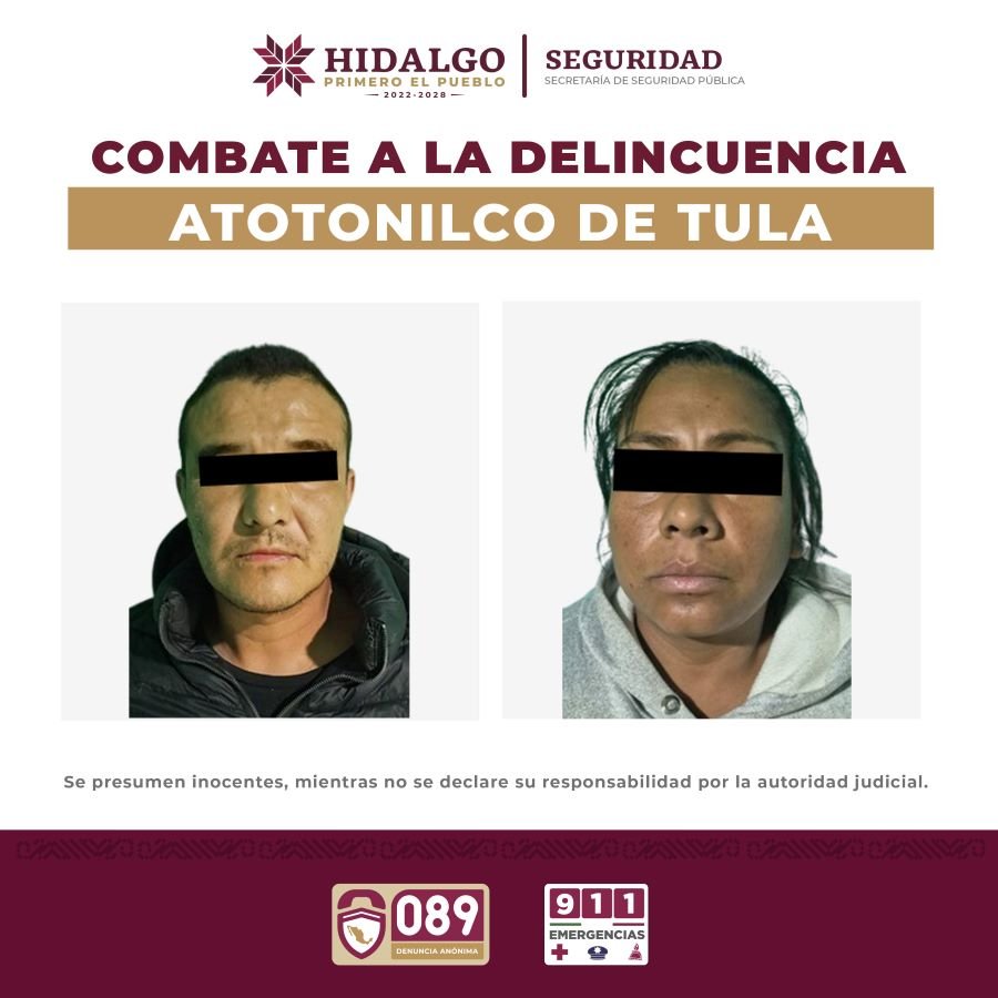 SSPH Realiza Decomisos de Drogas, Armas y Vehículos en Atotonilco de Tula y Tetepango