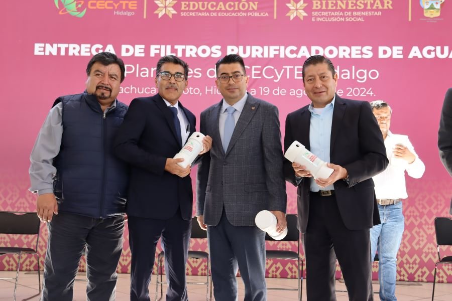Sebiso Entrega Filtros Purificadores a Planteles del Cecyteh