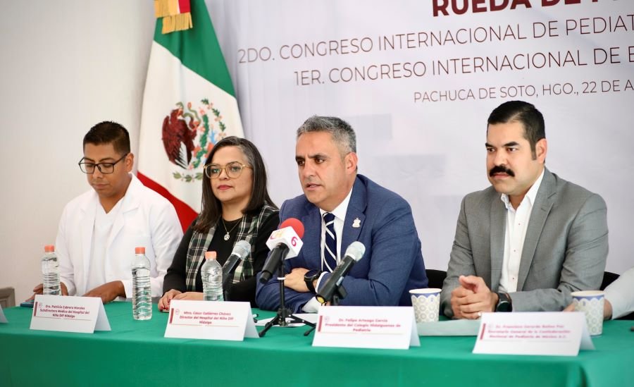 Del 29 al 31 de agosto, “La pediatría en la Atención Integral de la Niñez y la Adolescencia” en el 2º Congreso Internacional de Pediatría en Hidalgo