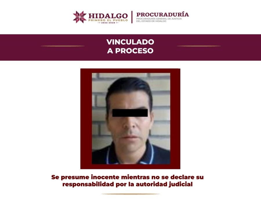 Consigue PGJEH Vinculación a Proceso Para Probable Responsable de Violación Agravada