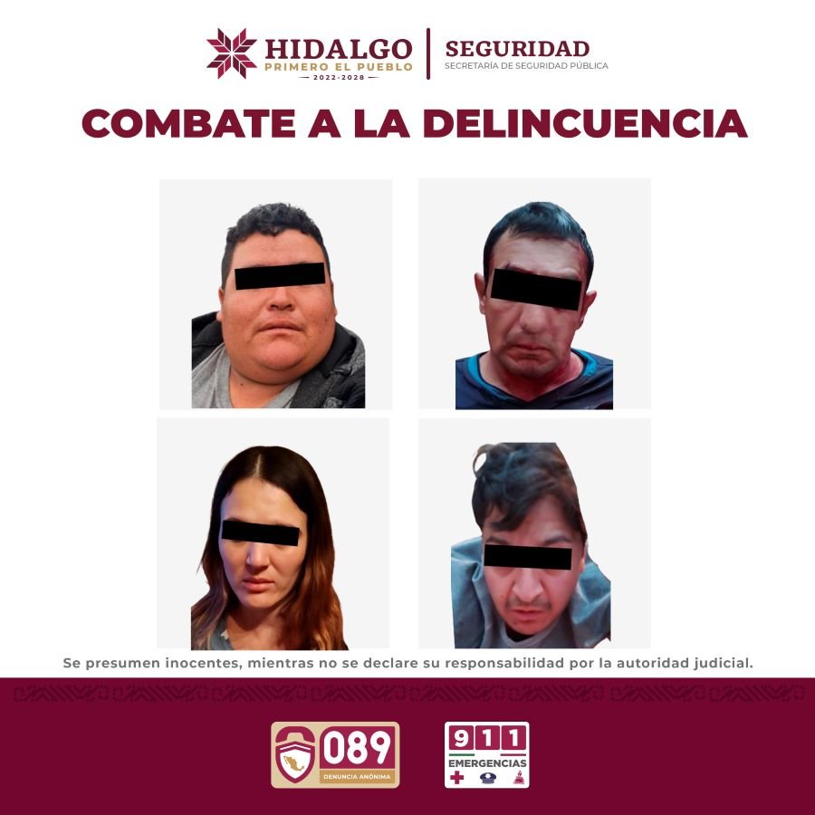 Efectúa SSPH Operativos Contra la Delincuencia en Nopala; Hay Cuatro Detenidos