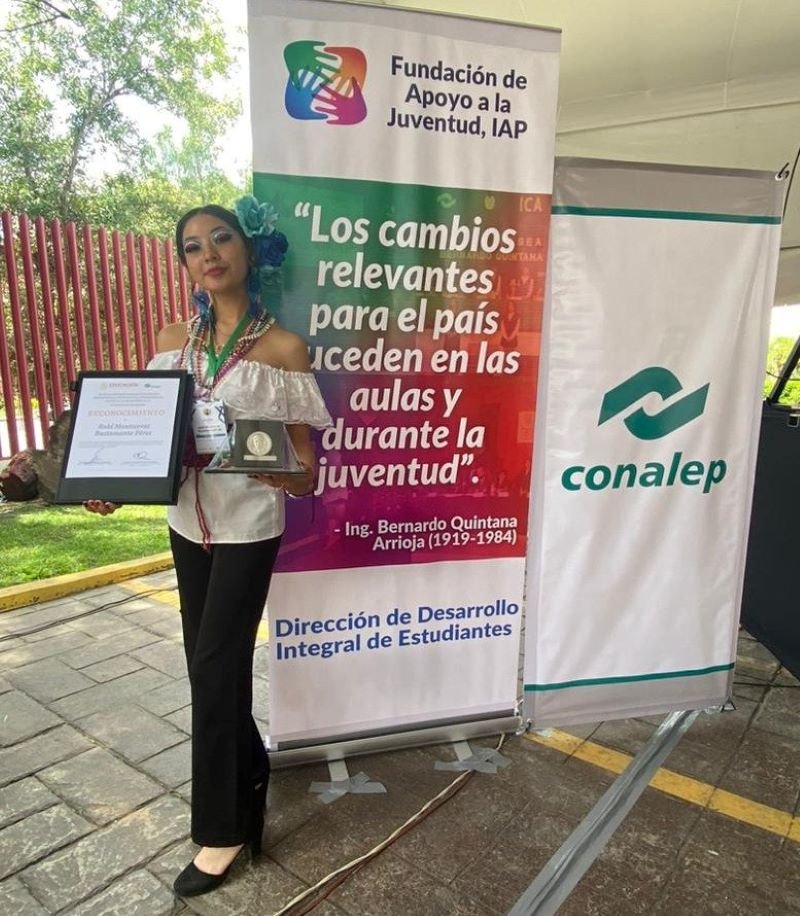 Estudiante de CONALEP Hidalgo obtuvo Presea Nacional