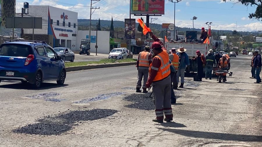 Gobierno Municipal de Tulancingo Continua Con Programa de Bacheo Permanente
