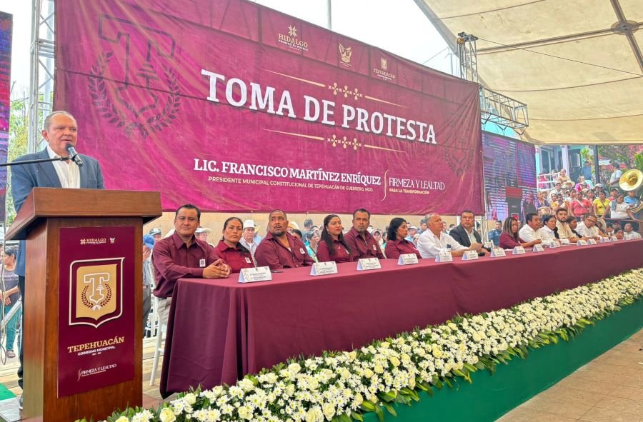 Rinde Protesta Nuevo Alcalde de Tepehuacán de Guerrero.