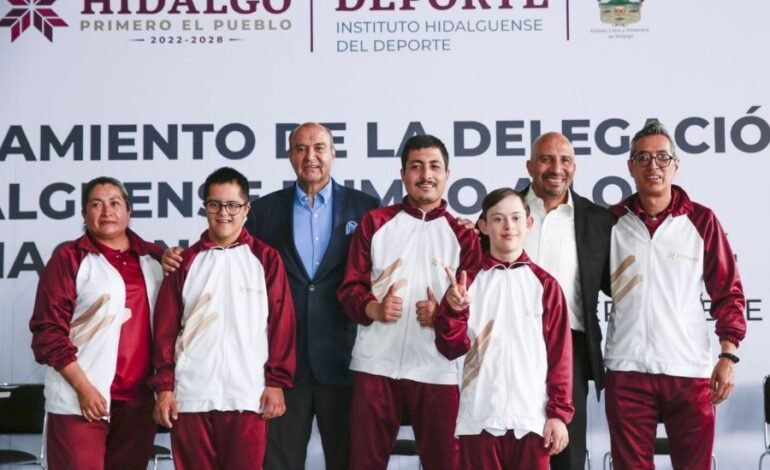 Titular de SEPH Realizó Abanderamiento de la Delegación Hidalguense Rumbo a Paranacionales CONADE 2024