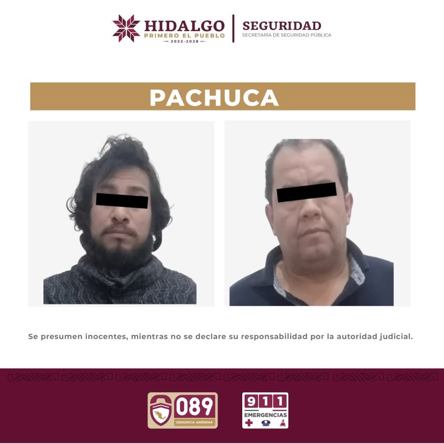 La SSPH, Logró la Captura de dos Individuos Involucrados en Un Caso de Privación Ilegal de la Libertad y Abuso Sexual