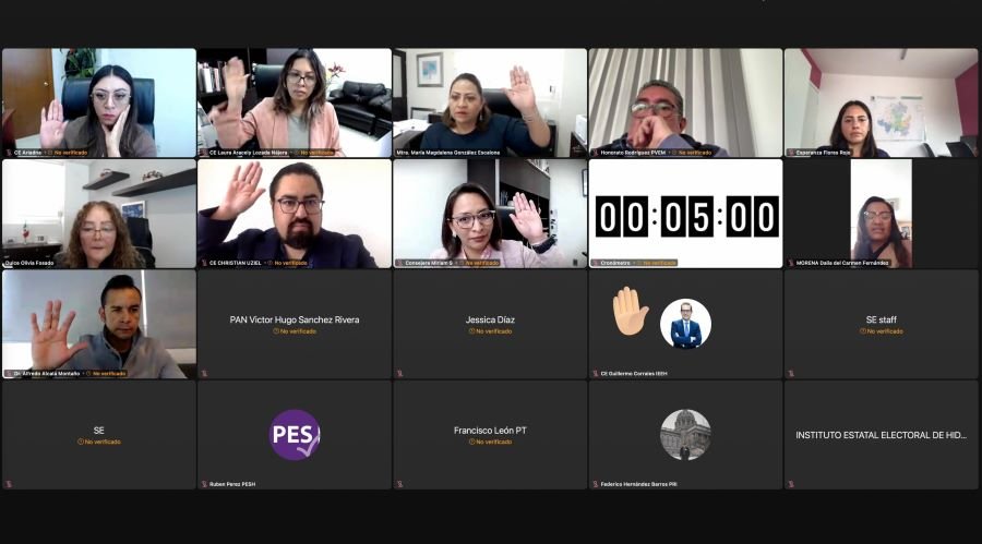 IEEH Aprueba Ratificar Comisiones del Proceso Electoral Ordinario para las Elecciones de Cuautepec 2024