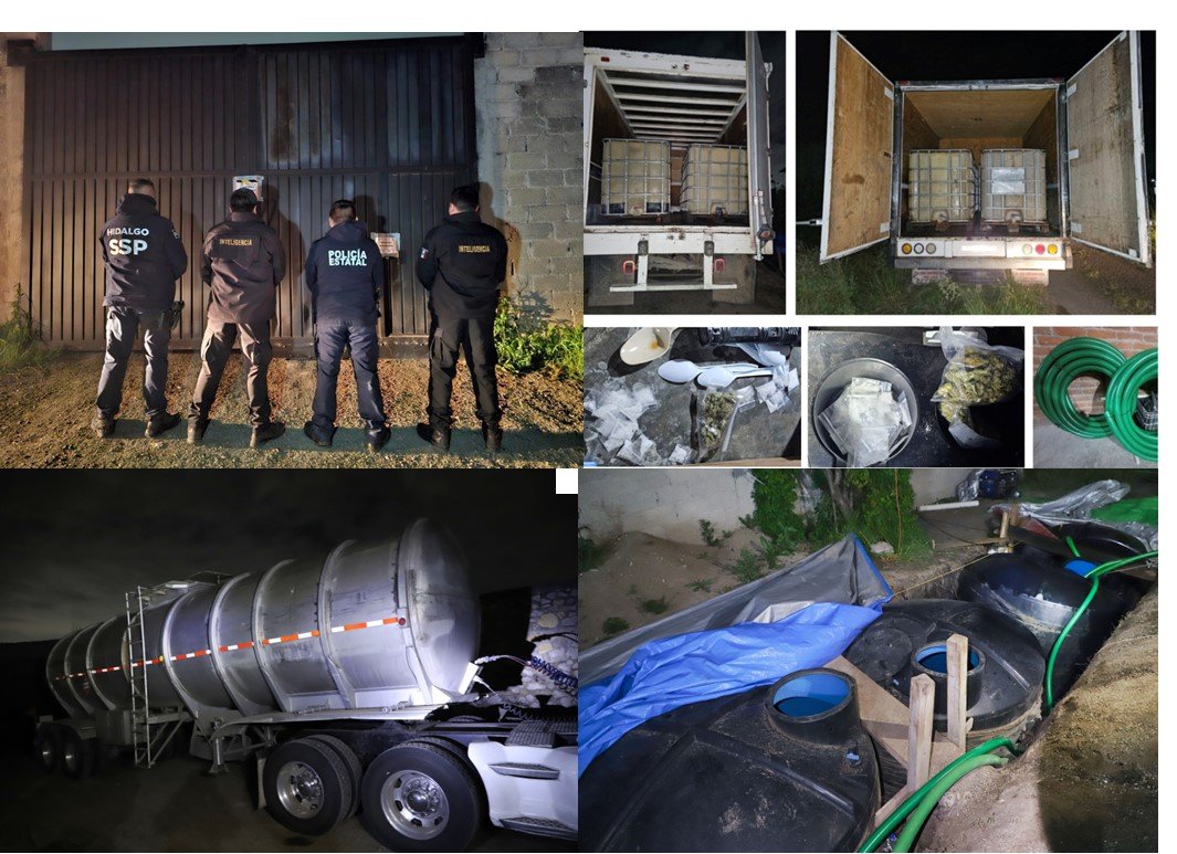 Incauta SSPH Más de 35 Mil Litros de Hidrocarburo en Atotonilco de Tula