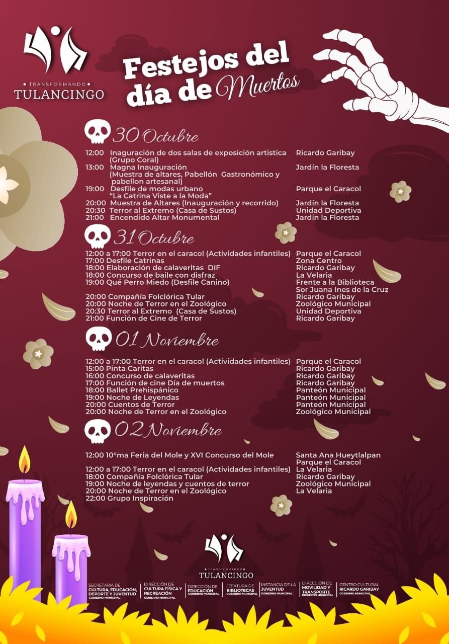 La Celebración de Día de Muertos Comienza El 30 de Octubre en Tulancingo