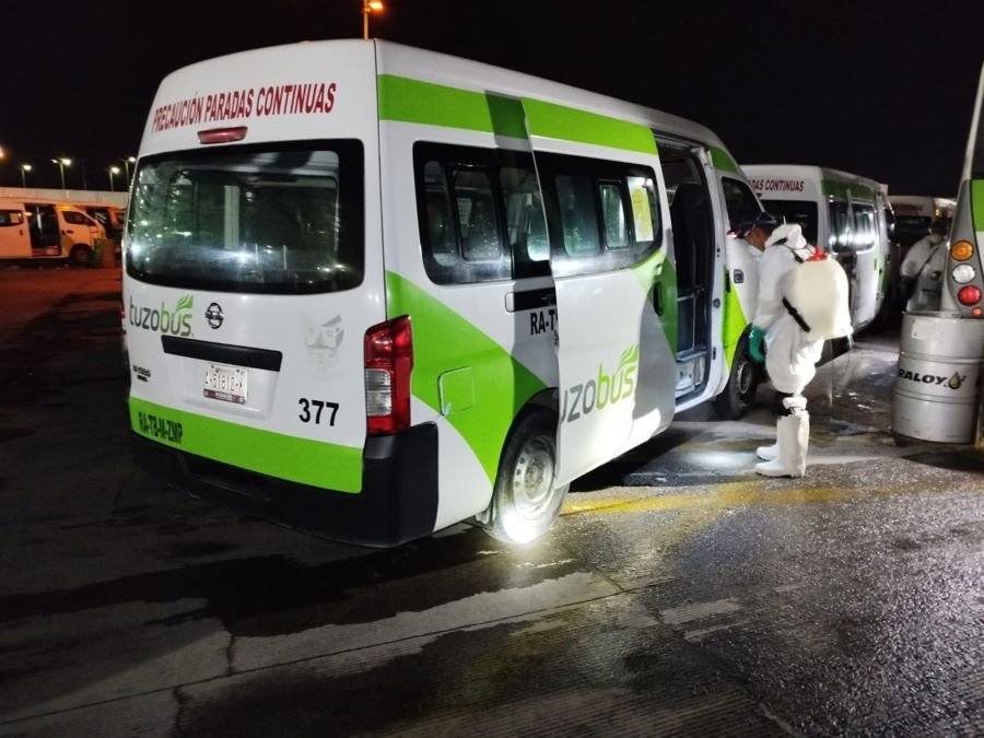Sitmah Refuerza Medidas Sanitarias en Unidades e Infraestructura del Tuzobús