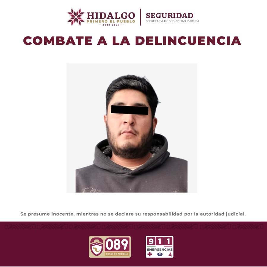SSPH Detiene a Sujeto Por Su Presunta Participación en el Caso Epazoyucan