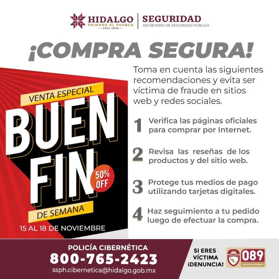 Despliega SSPH Operativo Especial por Buen Fin 2024