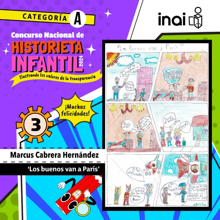 Estudiante Hidalguense Obtiene Tercer Lugar en El Concurso Nacional de Historieta Infantil 2024 “Ilustrando Los Valores de La Transparencia”