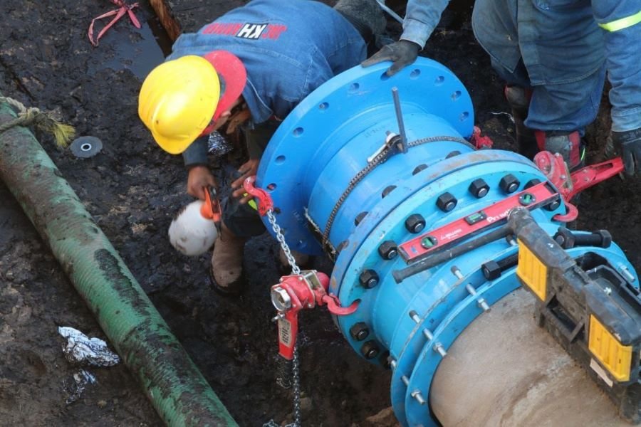 Concluyen Trabajos de Rehabilitación en el Tramo Número 6 del Acueducto Téllez