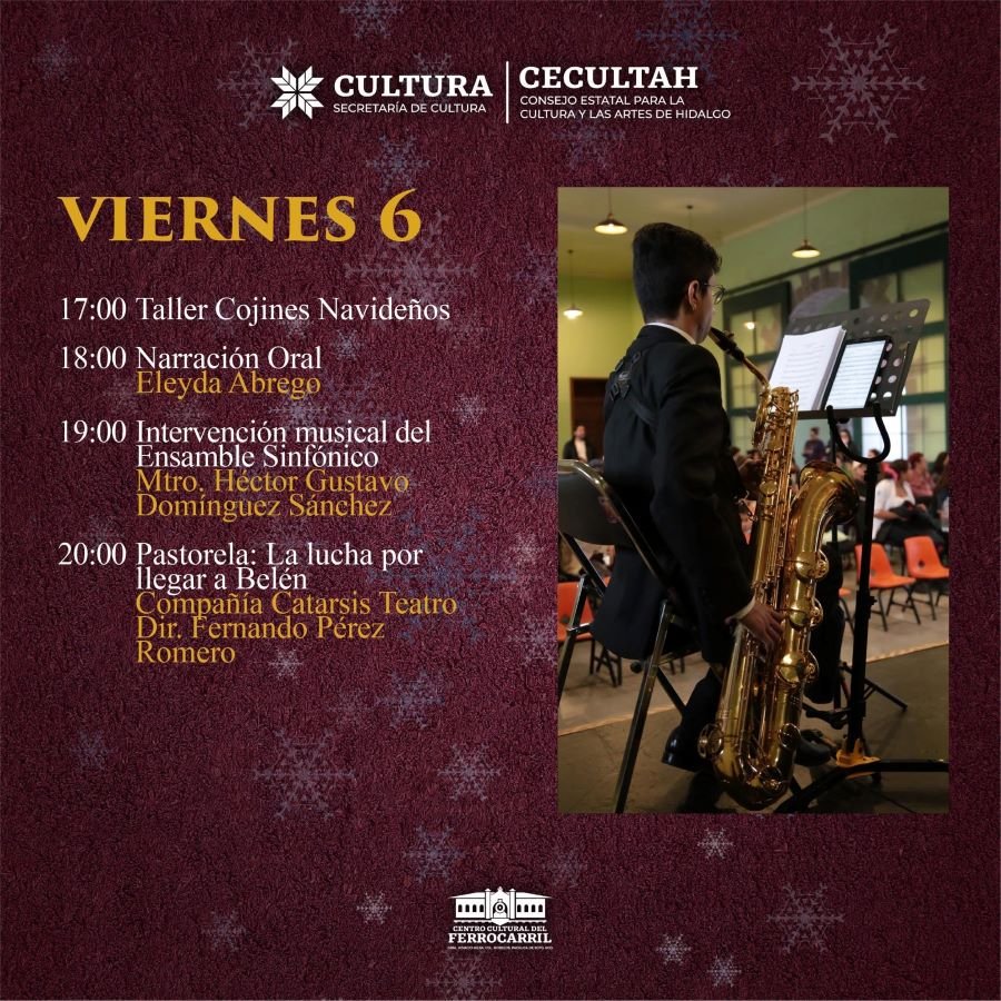 Cuenta Regresiva Para Las Actividades Decembrinas en el Centro de Las Artes y el Ferrocarril