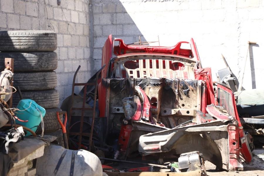 En Operativo, SSPH Desmantela Predio Con Autopartes Robadas el municipio de Emiliano Zapata