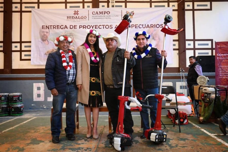 Productoras y productores de 11 municipios recibieron beneficios para sus actividades agropecuarias