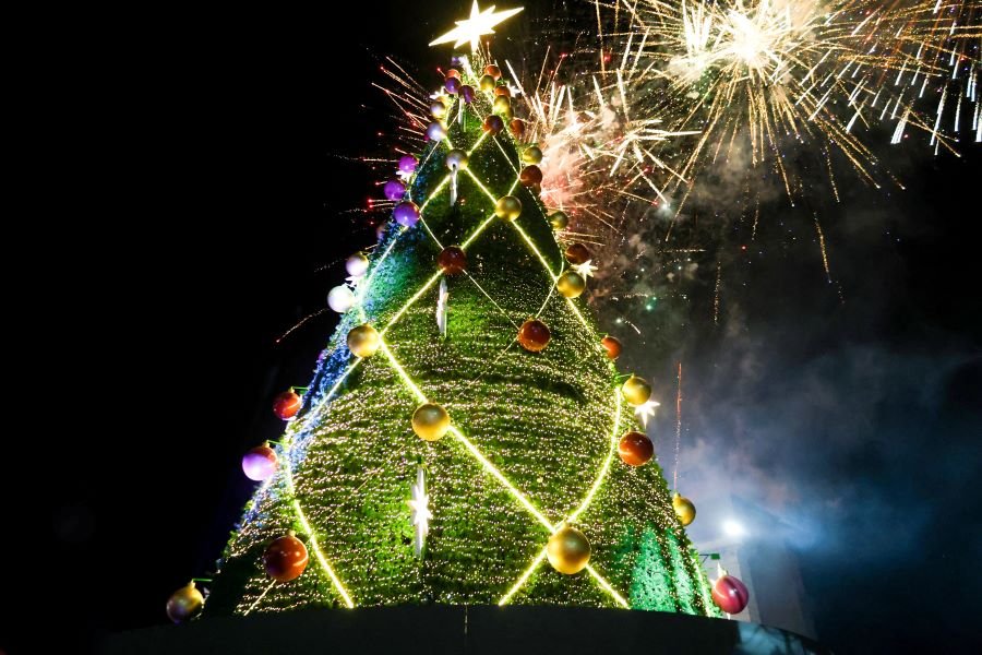 Tradicional Encendido del Árbol Navideño en Hidalgo