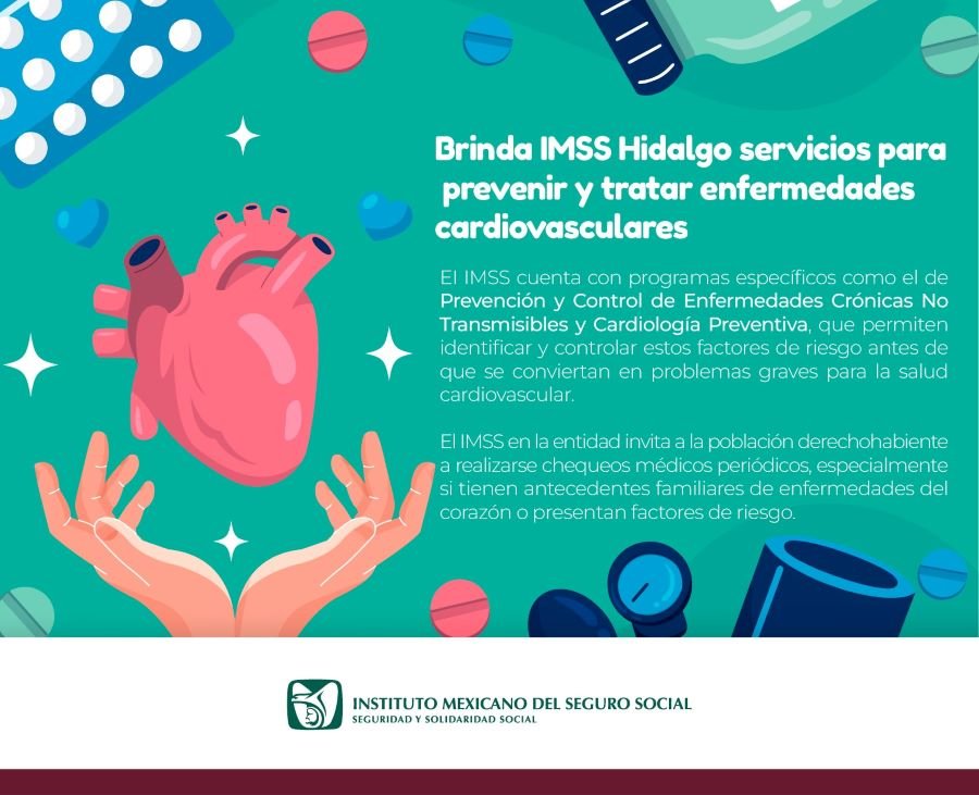 Brinda IMSS Hidalgo Servicios Para Prevenir y Tratar Enfermedades Cardiovasculares