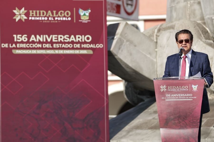 Conmemoran el 156 Aniversario del Estado de Hidalgo