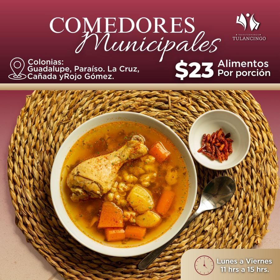 Menú Saludable por 23 Pesos en los Comedores Municipales