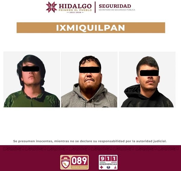 Policía Estatal Asegura a Grupo Generador de Violencia en la Región de Ixmiquilpan