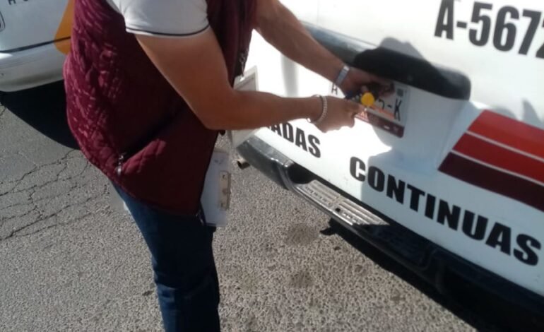 El Sistema de Transporte Convencional de Hidalgo (STCH), Realiza Inspección en el Centro del Municipio de Tulancingo