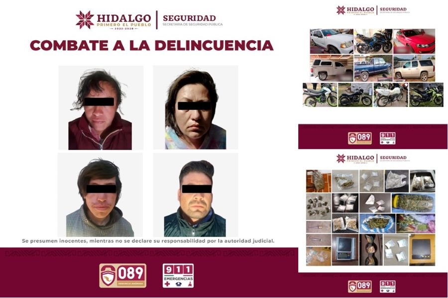 SSPH Desmantela Invernadero de Marihuana en Omitlán de Juárez, Aseguran a dos Mujeres, Dos Hombres