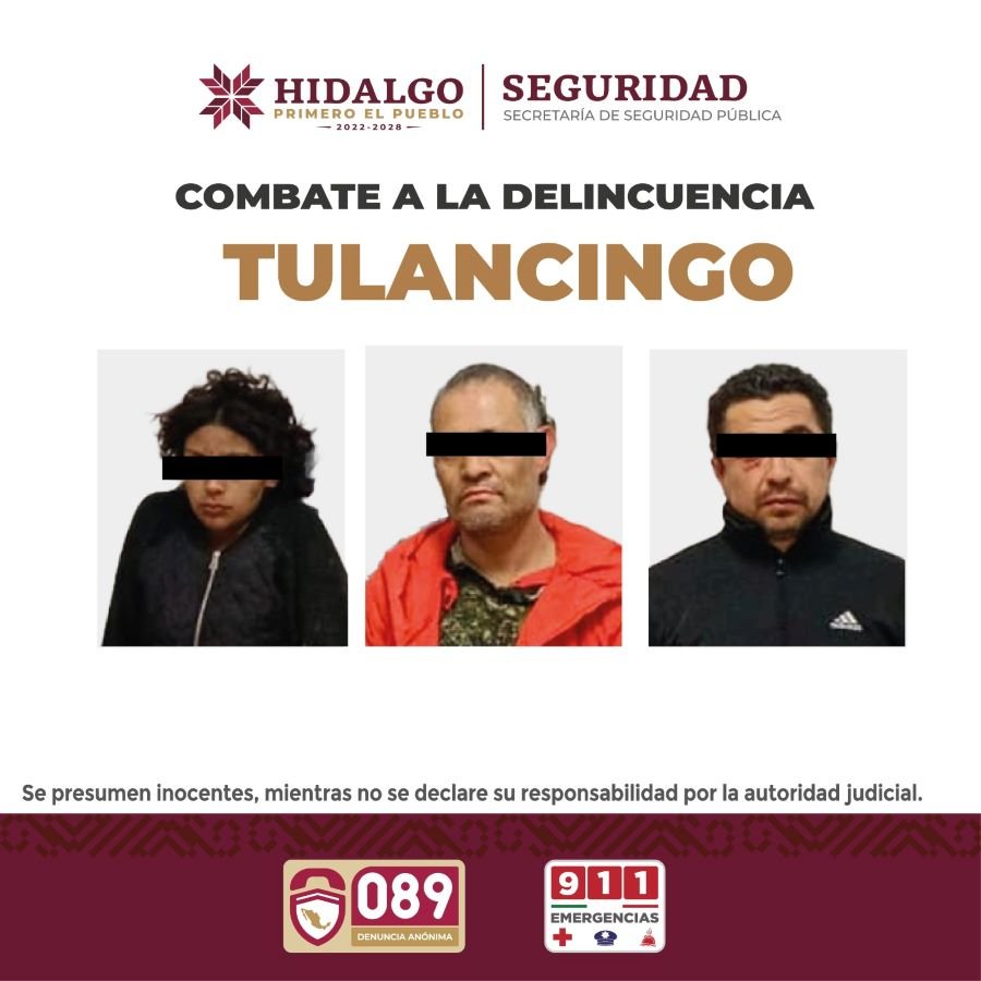 SSPH Detiene a Presuntos Responsables de Balacera en Bar de Tulancingo