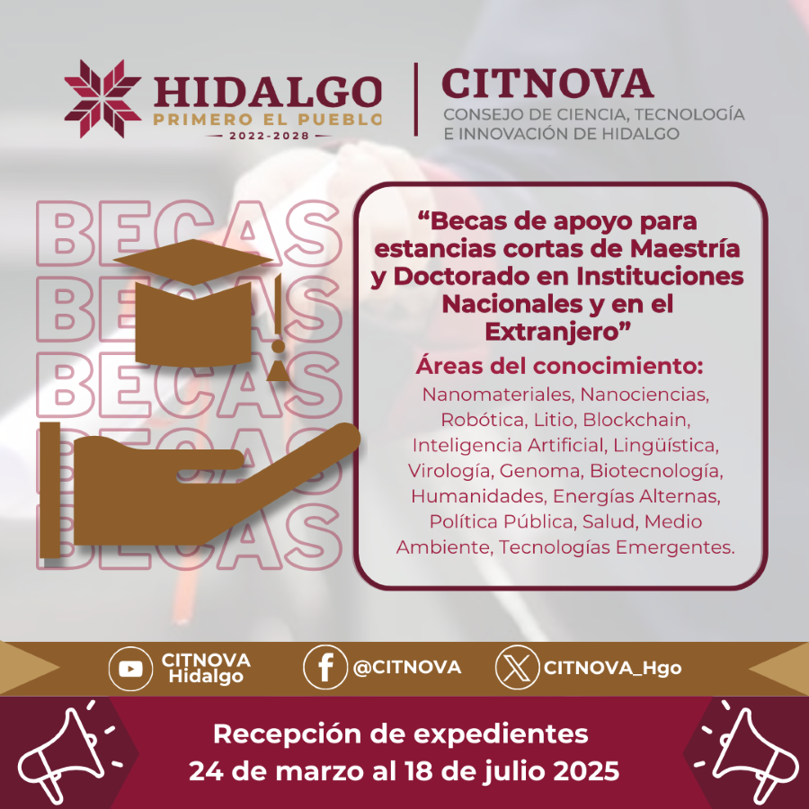 Destinan 35 millones de pesos para la profesionalización de estudiantes hidalguenses