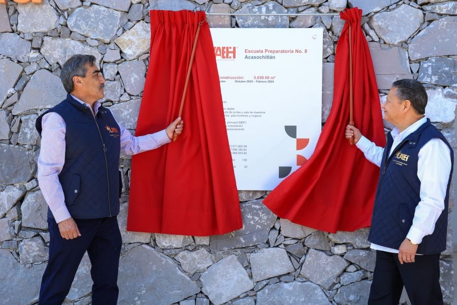 Inauguran Prepa 8 de la UAEH en Acaxochitlán