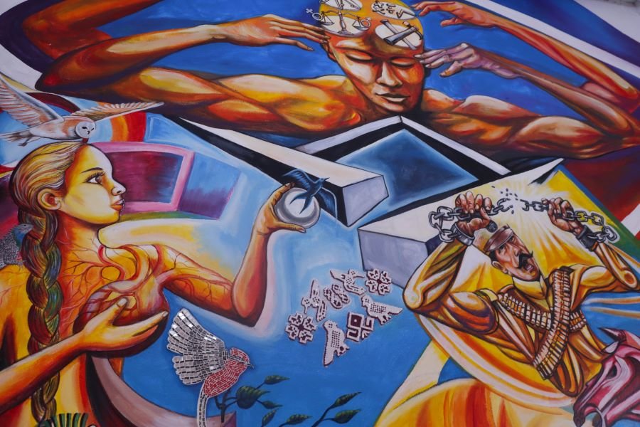 Inaugura Mandatario Mural en Ixmiquilpan