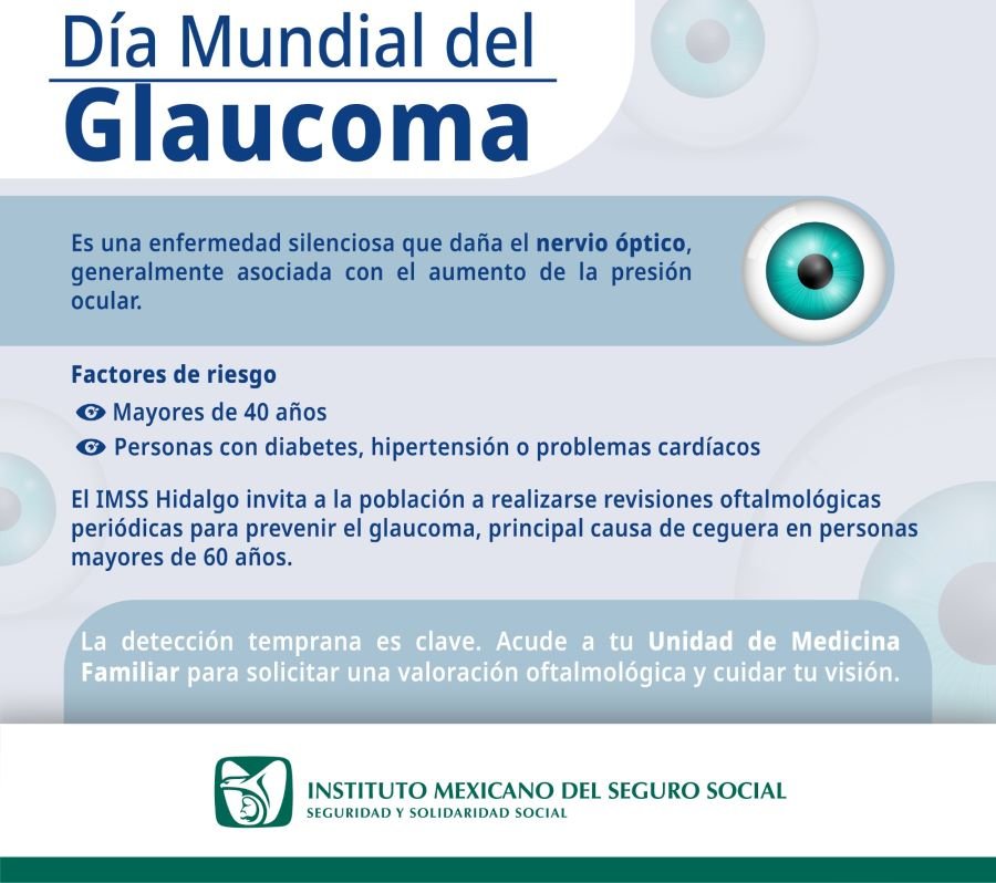 Recomienda IMSS Hidalgo Acudir a Revisiones Oftalmológicas Para Prevenir Glaucoma