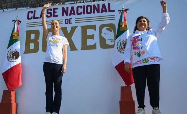 En México Construimos Paz y Prosperidad: Presidenta Claudia Sheinbaum Encabeza Desde El Zócalo Arranque De La Clase Nacional de Boxeo en Todas Las Plazas Públicas del País