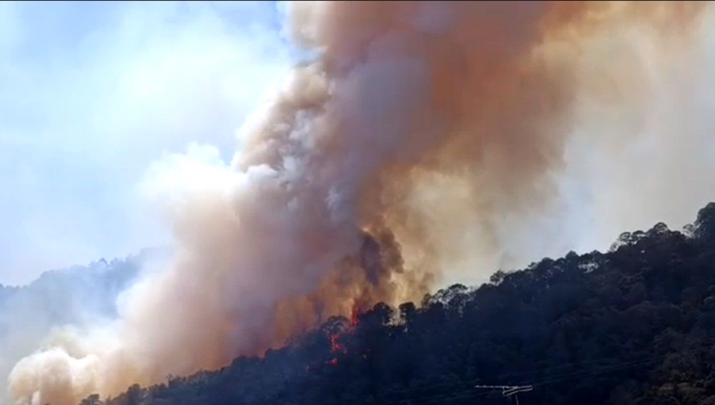 Gobierno de Hidalgo Atiende Incendio en Tlahuiltepa y Garantiza Coordinación Para Sofocarlo