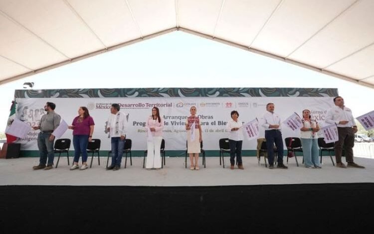 Hacemos de La Vivienda Un Derecho Humano: Presidenta Claudia Sheinbaum Encabeza El Arranque de La Construcción de 7 Mil 450 Viviendas en Aguascalientes Como Parte de Vivienda Para El Bienestar