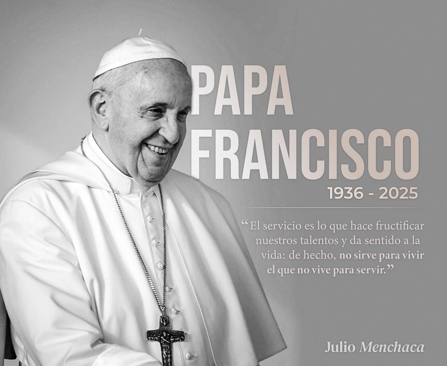 “Mis condolencias al pueblo católico y a quienes encontraron en él un guía espiritual”: Menchaca