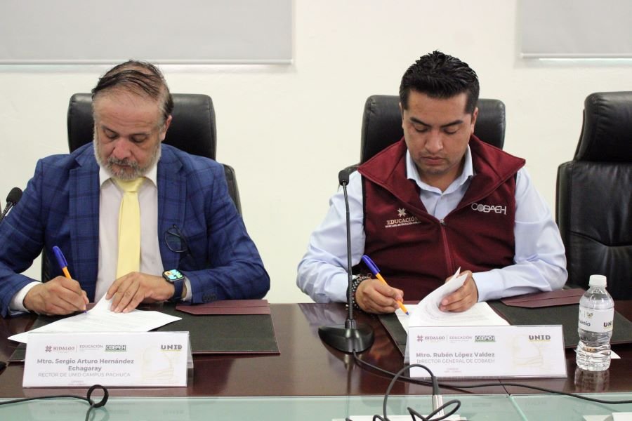 COBAEH firma convenio de colaboración con la UNID