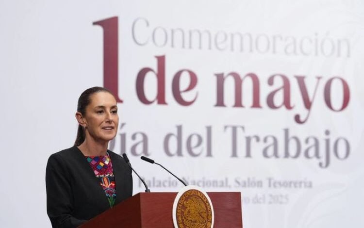 En El Día del Trabajo, Presidenta Claudia Sheinbaum Anuncia Mesas de Diálogo Para Implementar, Por Consenso, La Semana Laboral de 40 Horas