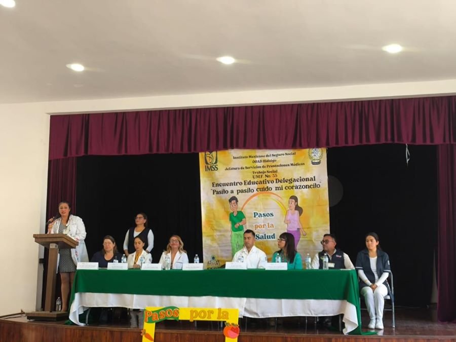 Impulsa IMSS Hidalgo Encuentro Educativo Delegacional “Paso a Pasito Cuido mi Corazoncito”