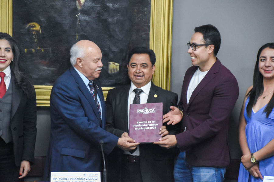 LXVI Legislatura Recibe Cuenta Pública de Pachuca de Soto 2024