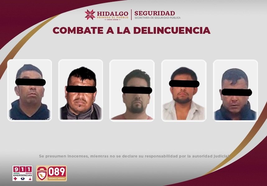 SSPH Recupera 108 mil 164 Litros de Hidrocarburo y Asegura a Cinco Sujetos en Operativos Para Abatir Robo de Hidrocarburo