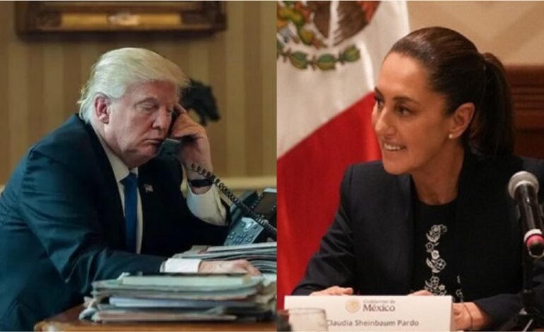 Dialogan Sheinbaum y Trump; Ratifican Trabajo Conjunto