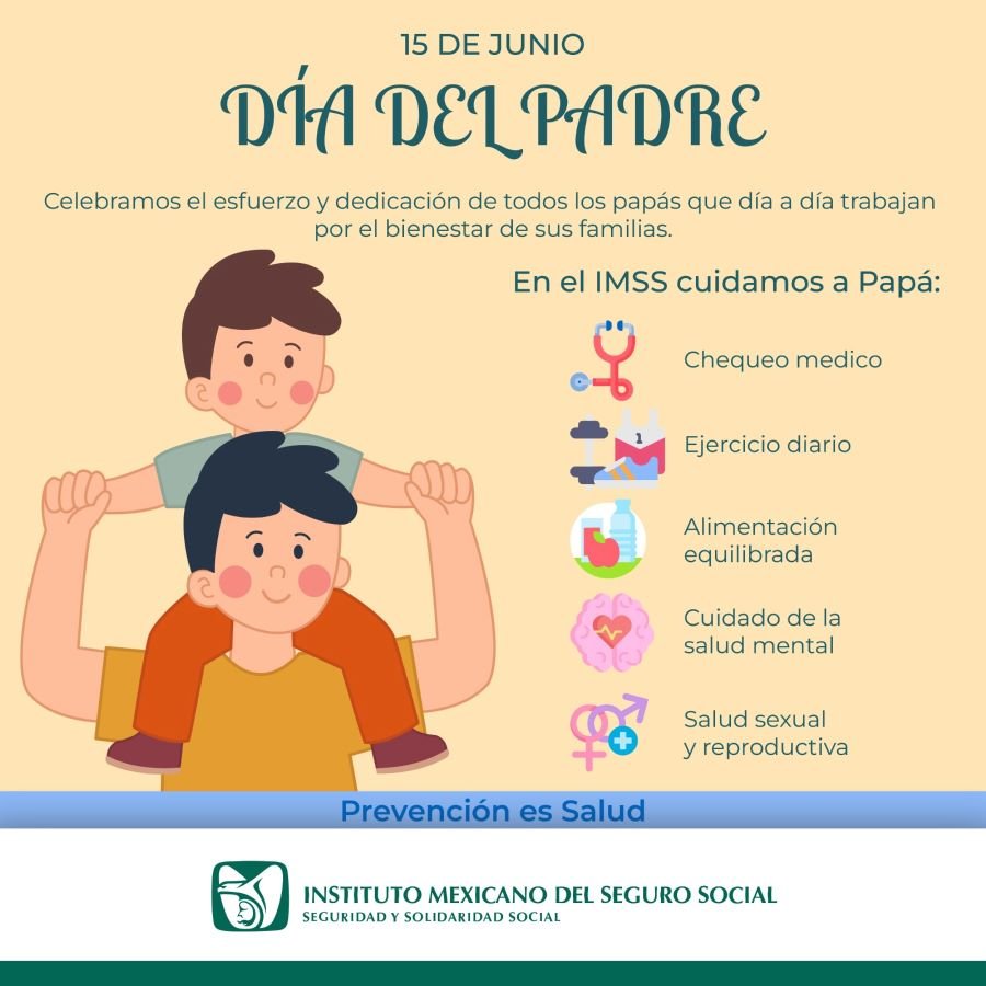 Impulsa IMSS Hidalgo Autocuidado Masculino en el Día Del Padre