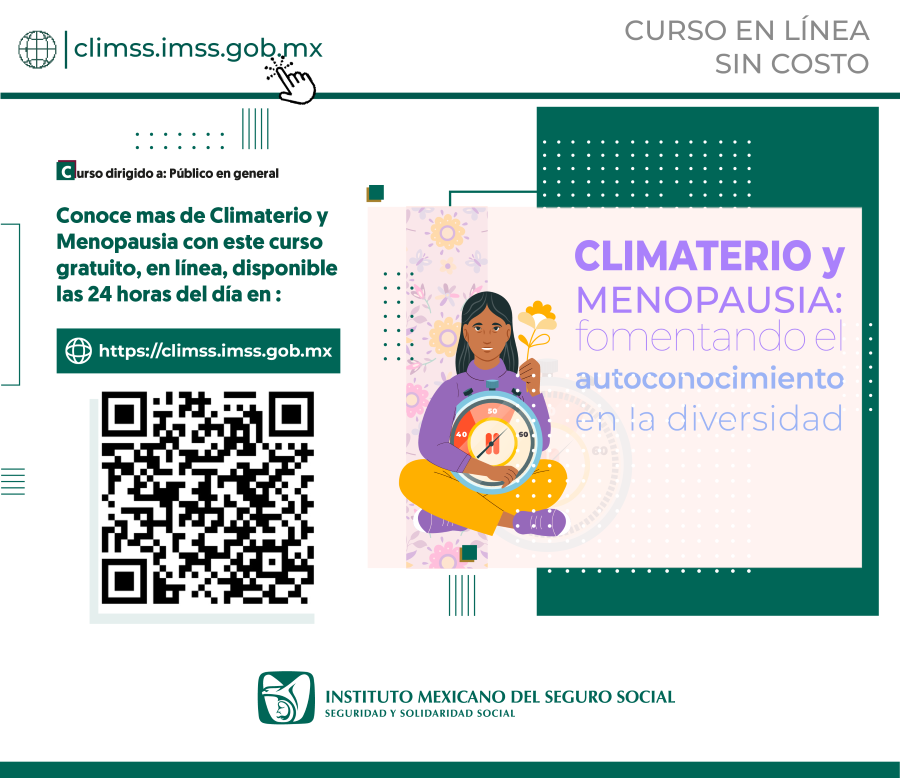 Invita IMSS Hidalgo a Un Curso Gratuito Sobre Climaterio y Menopausia Para Fomentar El Autoconocimiento En Diversidad